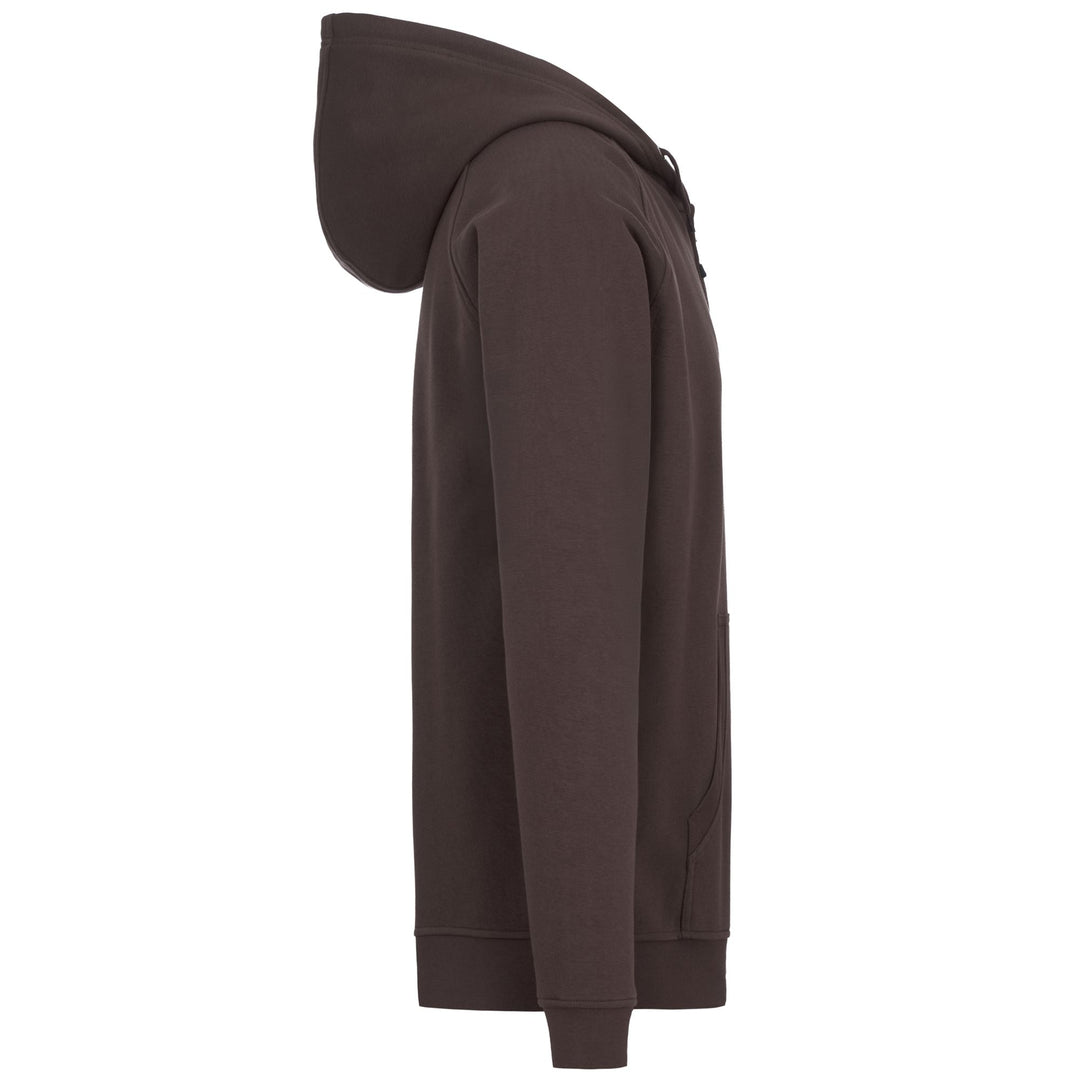 LOGO  JACK SLIM - Pile - Felpa con cappuccio e zip intera - Uomo - Brown Martini main
