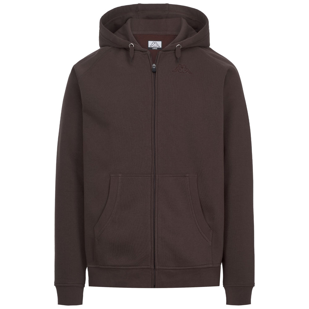 LOGO  JACK SLIM - Pile - Felpa con cappuccio e zip intera - Uomo - Brown Martini main
