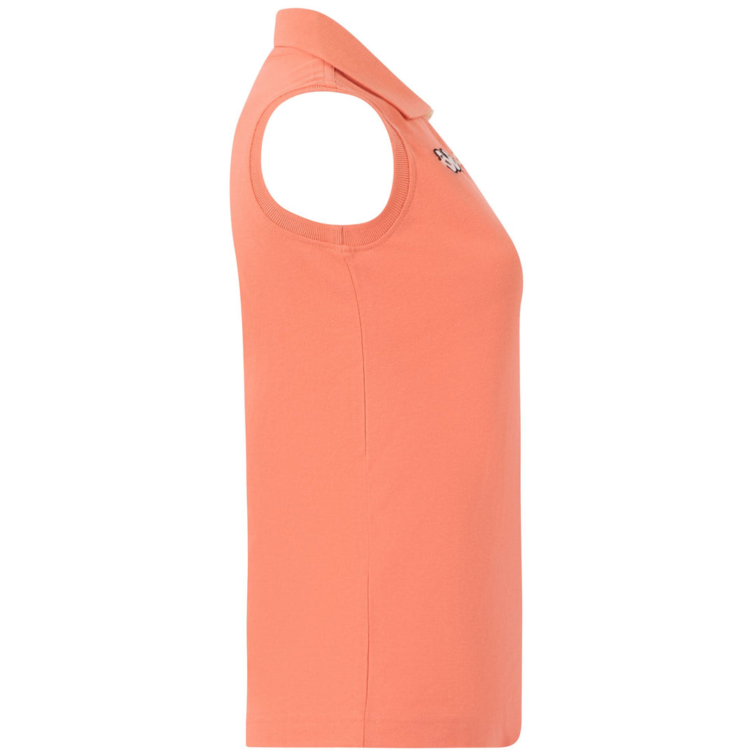 Coral Red Women's Slim Fit Tennis Polo Shirt main