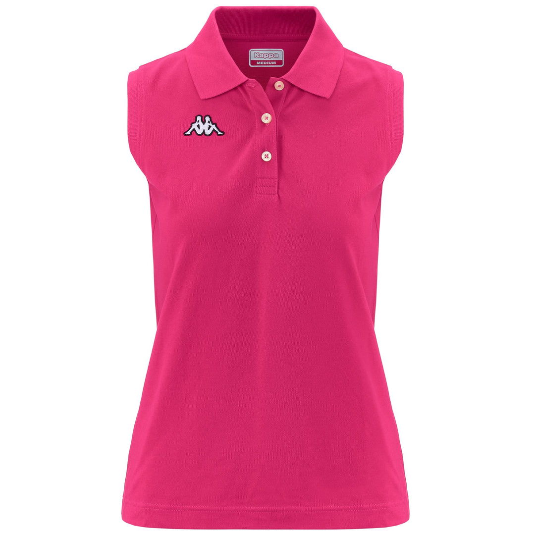 Intense Pink Women's Slim Fit Tennis Polo Shirt 01