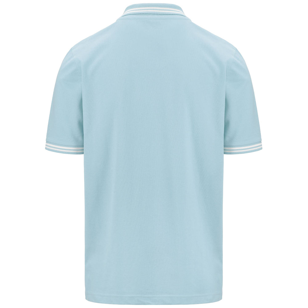 Polo Shirts Man LOGO MALTAX 5 MSS Polo BLUE BABY Dressed Side (jpg Rgb)		