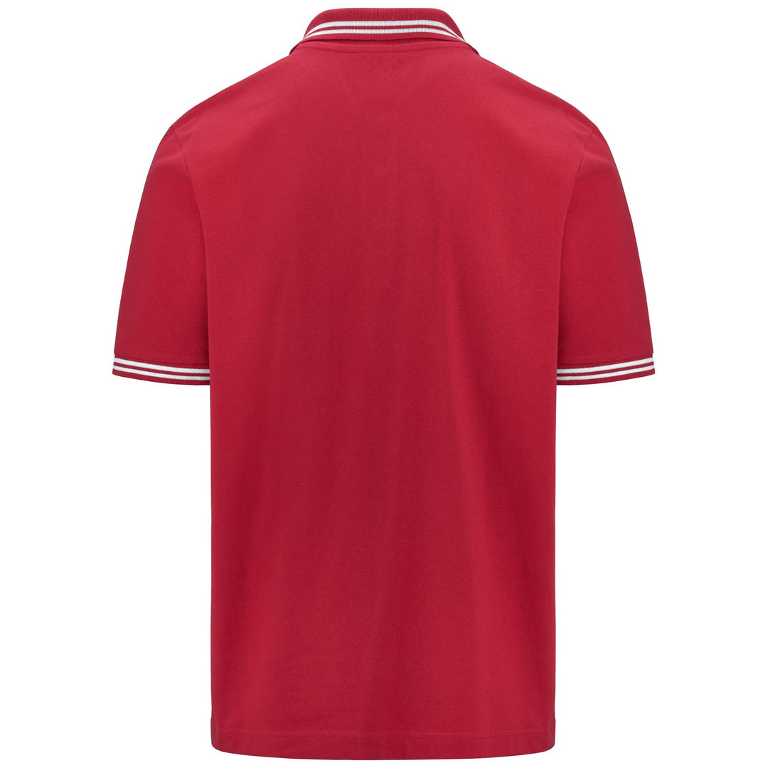 Polo Shirts Man LOGO MALTAX 5 MSS Polo RED HAUTE Dressed Side (jpg Rgb)		