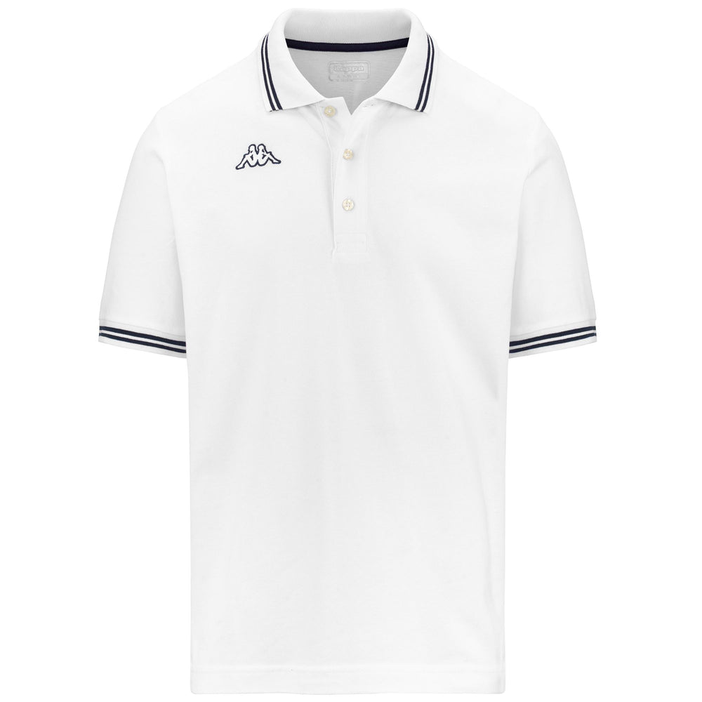 Navy White Men's Sportstyle Cotton Polo 02