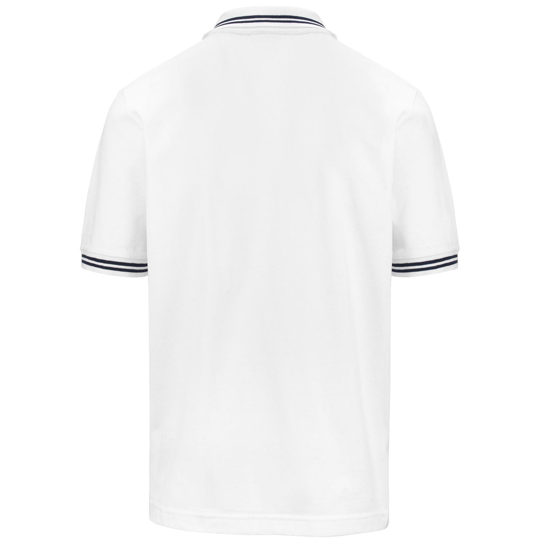 Polo de sport en coton blanc pour homme, coupe classique main