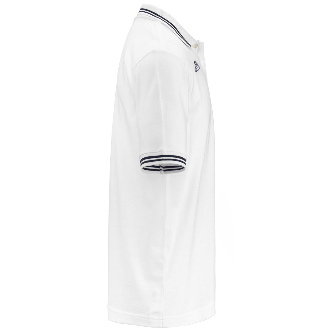 Polo de sport en coton blanc pour homme, coupe classique main