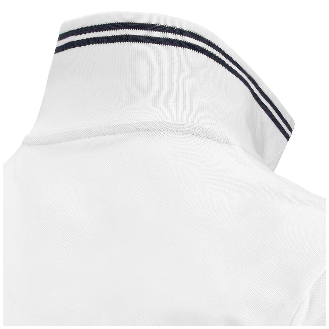 Polo de sport en coton blanc pour homme, coupe classique main