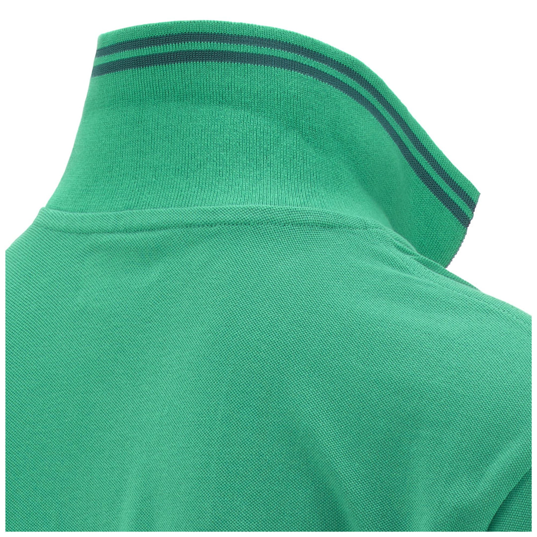 Polo Shirts Man LOGO MALTAX 5 MSS Polo GREEN - GREEN BIOME Dressed Back (jpg Rgb)		