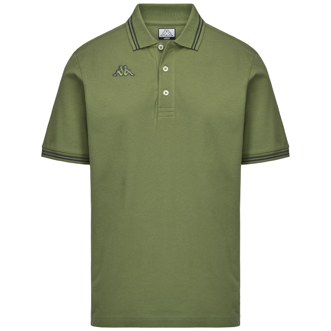 Green Men's Sportswear Regular Fit Polo Shirt in Cotton Piquet 01