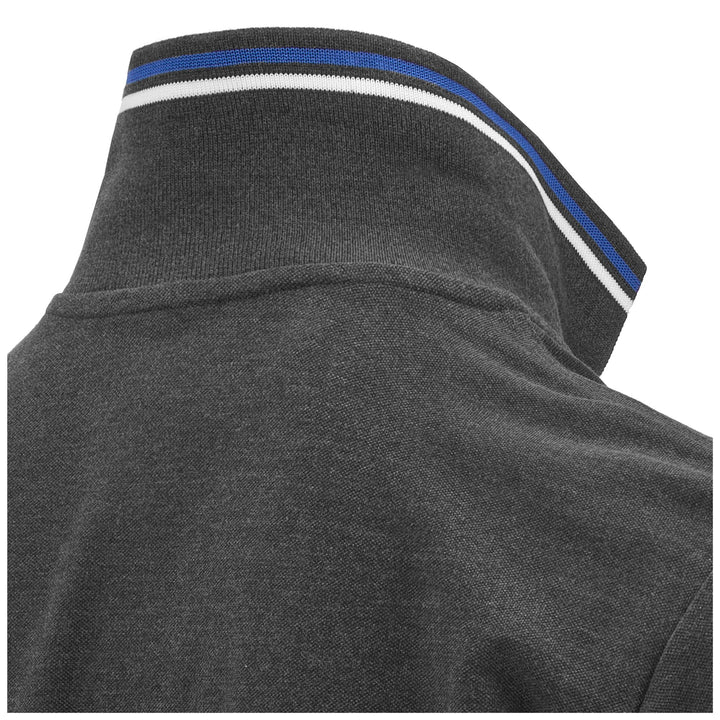 Polo Shirts Man LOGO MALTAX 5 MSS Polo DKGREYMELANGE Dressed Back (jpg Rgb)		