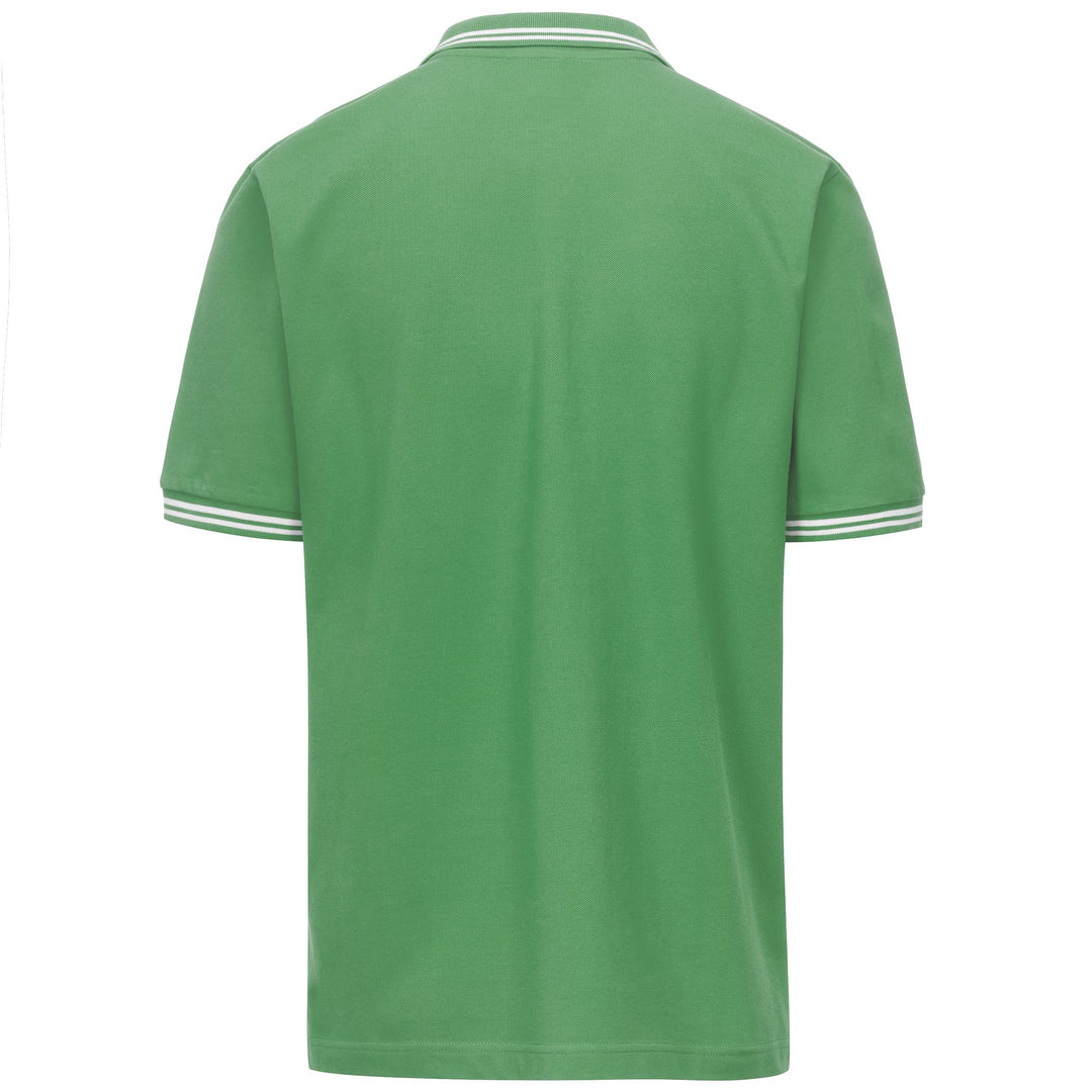 Polo Sportiva in Cotone Verde Shamrock Uomo main