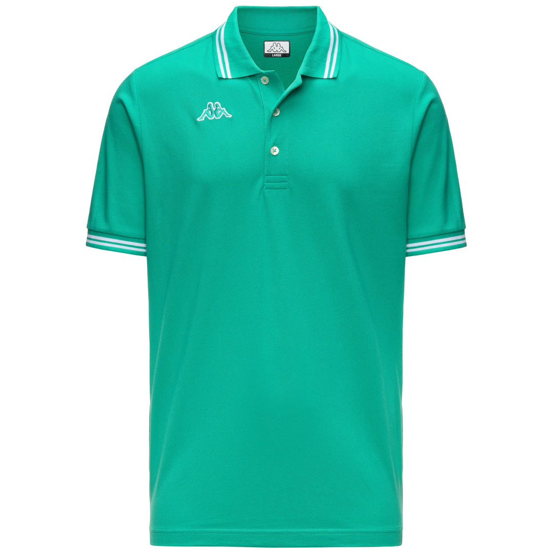 Green Men's Sportswear Regular Fit Polo Shirt in Cotton Piquet 01