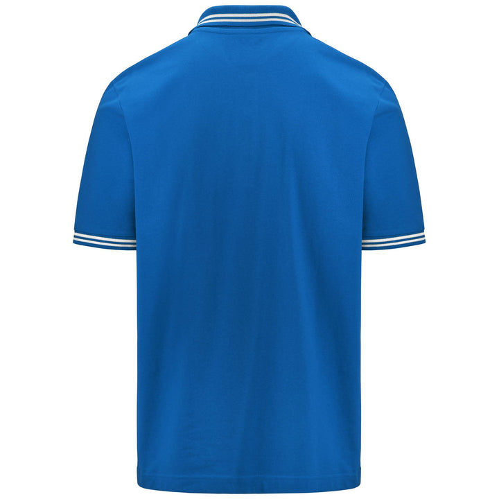 Polo Shirts Man LOGO MALTAX 5 MSS Polo BLUE SAPPHIRE Dressed Side (jpg Rgb)		
