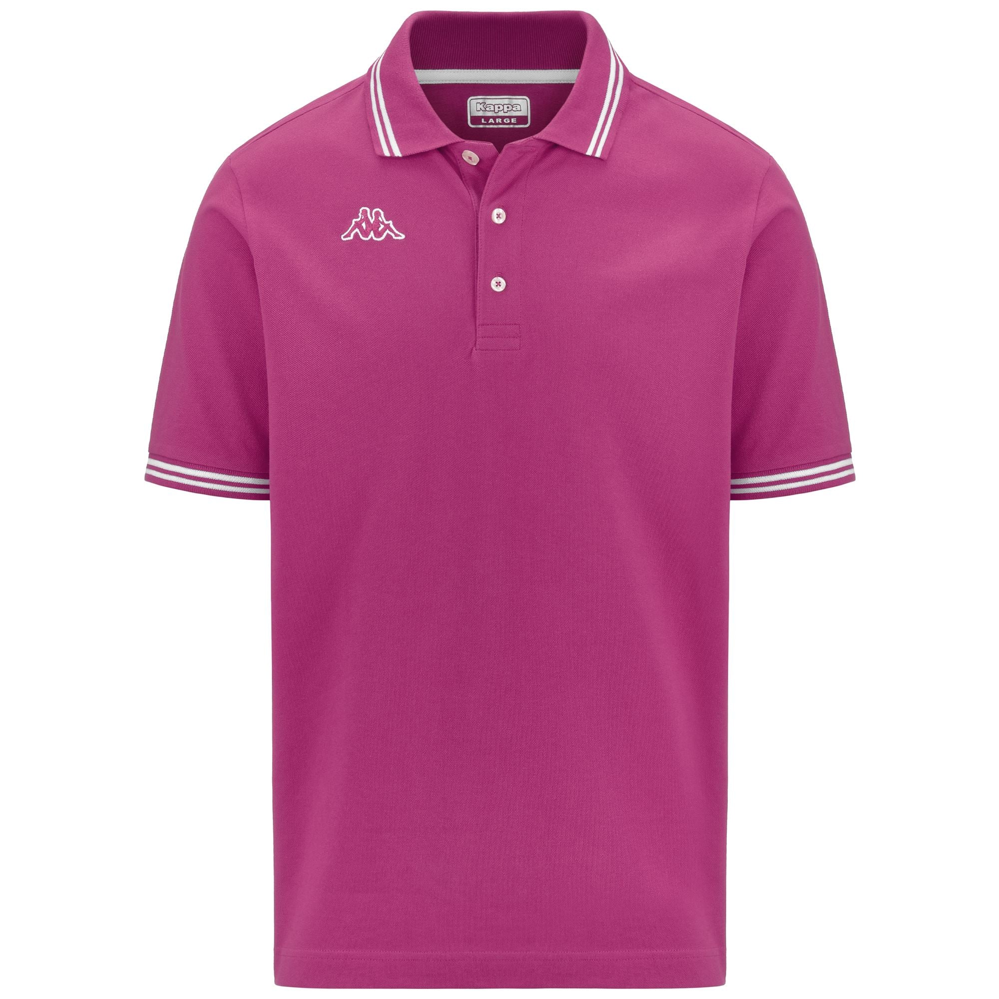 Fuchsia Men's Regular Fit Cotton Polo Shirt for Sportstyle | Kappa