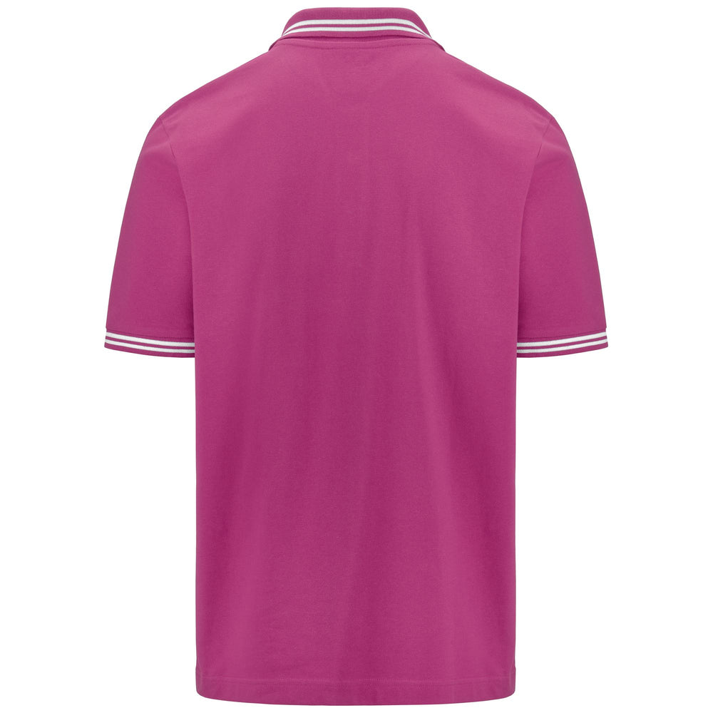 Polo in Cotone Stile Sportivo Uomo Viola 02