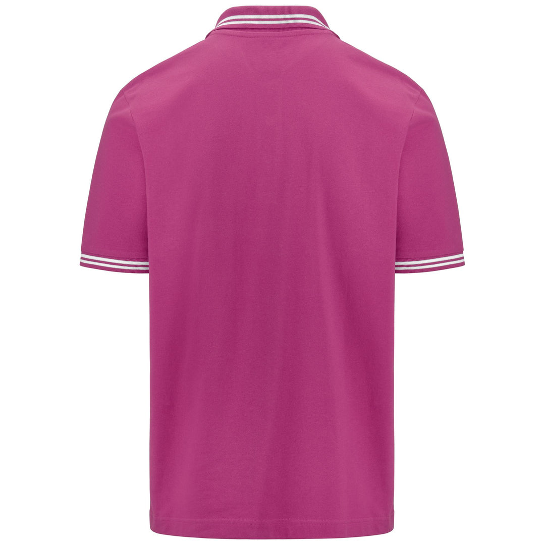 Polo Shirts Man LOGO MALTAX 5 MSS Polo FUCHSIA Dressed Side (jpg Rgb)		