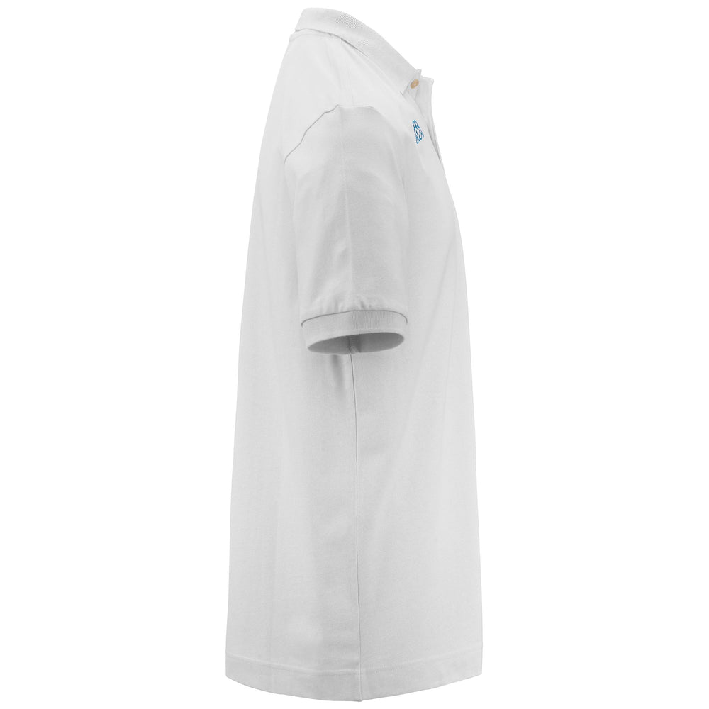 Polo Shirts Man LOGO  LIFE MSS Polo WHITE Dressed Front (jpg Rgb)	