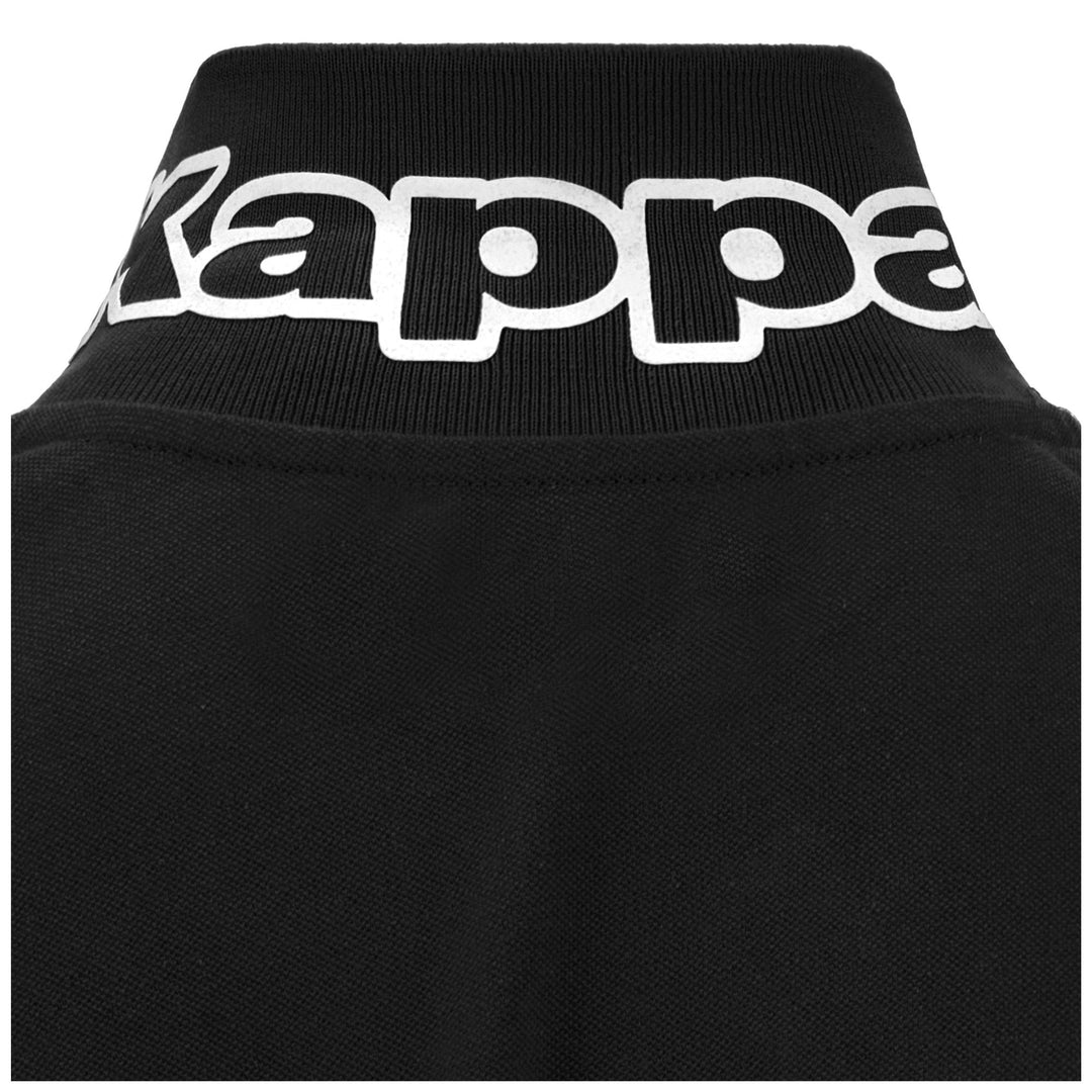 Black Men's Cotton Sportstyle Polo Shirt with Embroidered Logo main