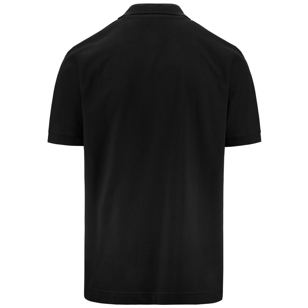 Black Men's Cotton Sportstyle Polo Shirt with Embroidered Logo main
