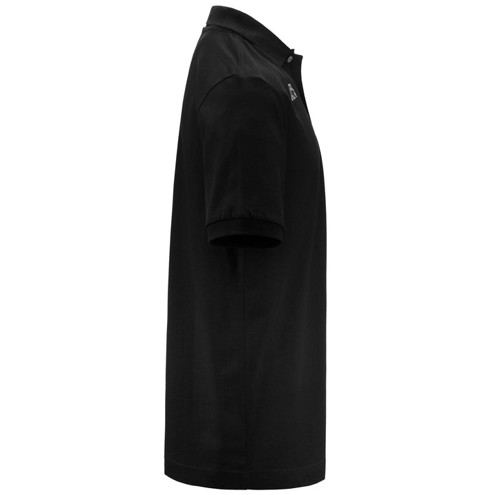 Polo Shirts Man LOGO  LIFE MSS Polo BLACK Dressed Front (jpg Rgb)	