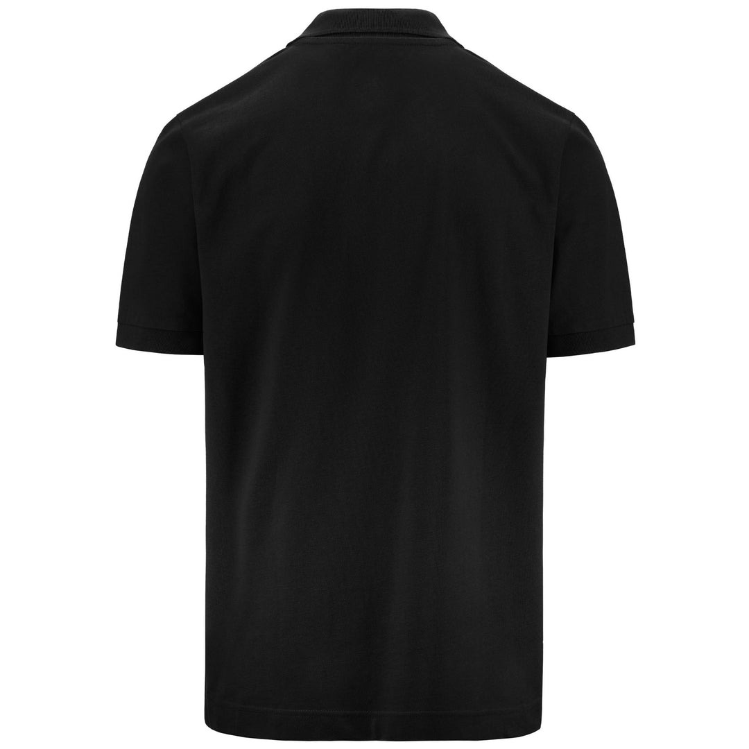 Polo Shirts Man LOGO  LIFE MSS Polo BLACK Dressed Side (jpg Rgb)		
