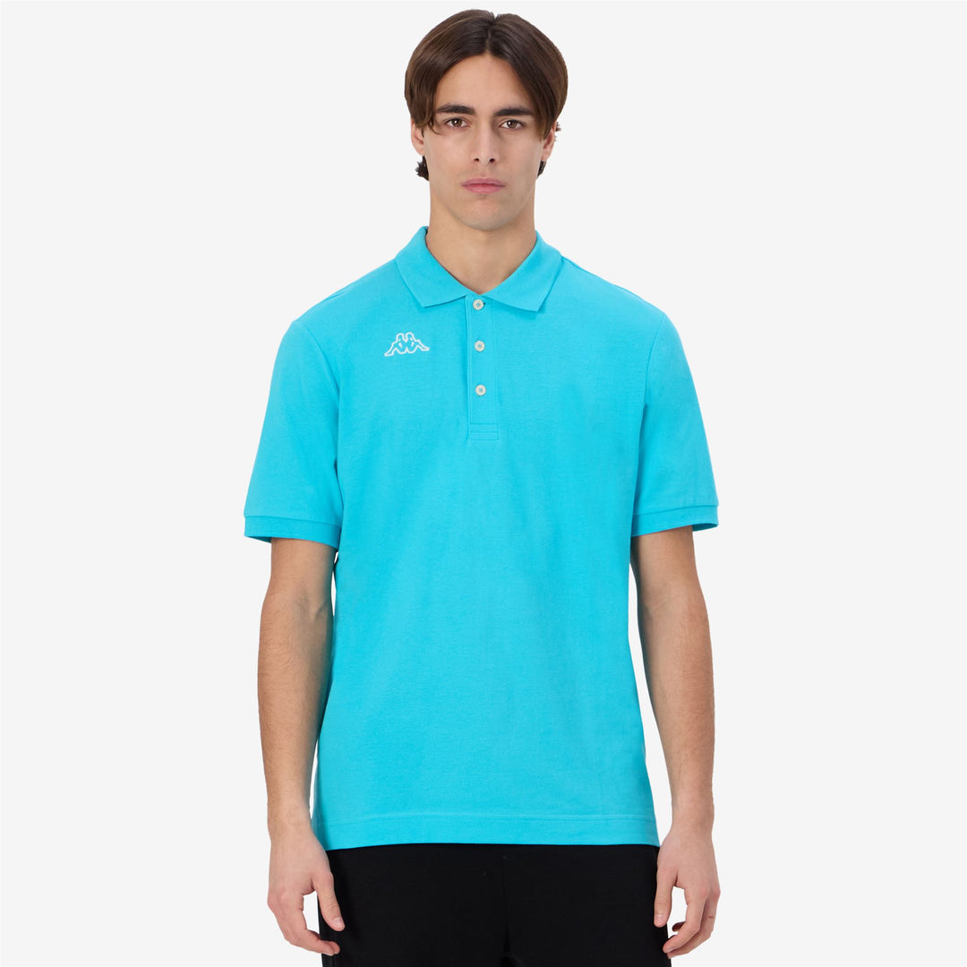 Turquoise Men's Sportstyle Cotton Polo main