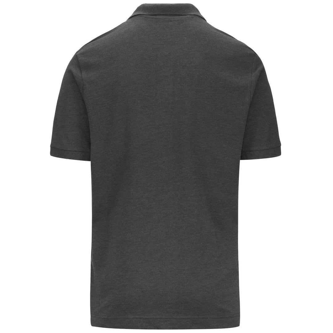 Dark Grey Men's Cotton Sportstyle Polo Shirt with Logo main