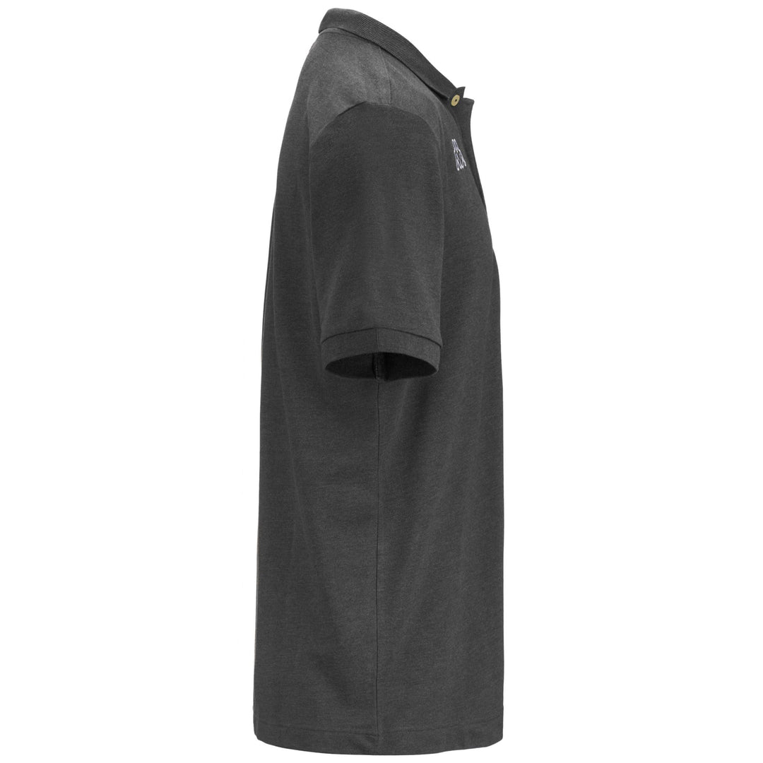 Dark Grey Men's Cotton Sportstyle Polo Shirt with Logo main