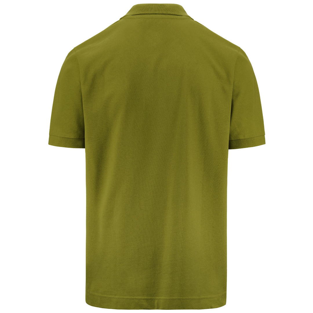 Polo Shirts Man LOGO  LIFE MSS Polo GREEN MILITARY Dressed Side (jpg Rgb)		