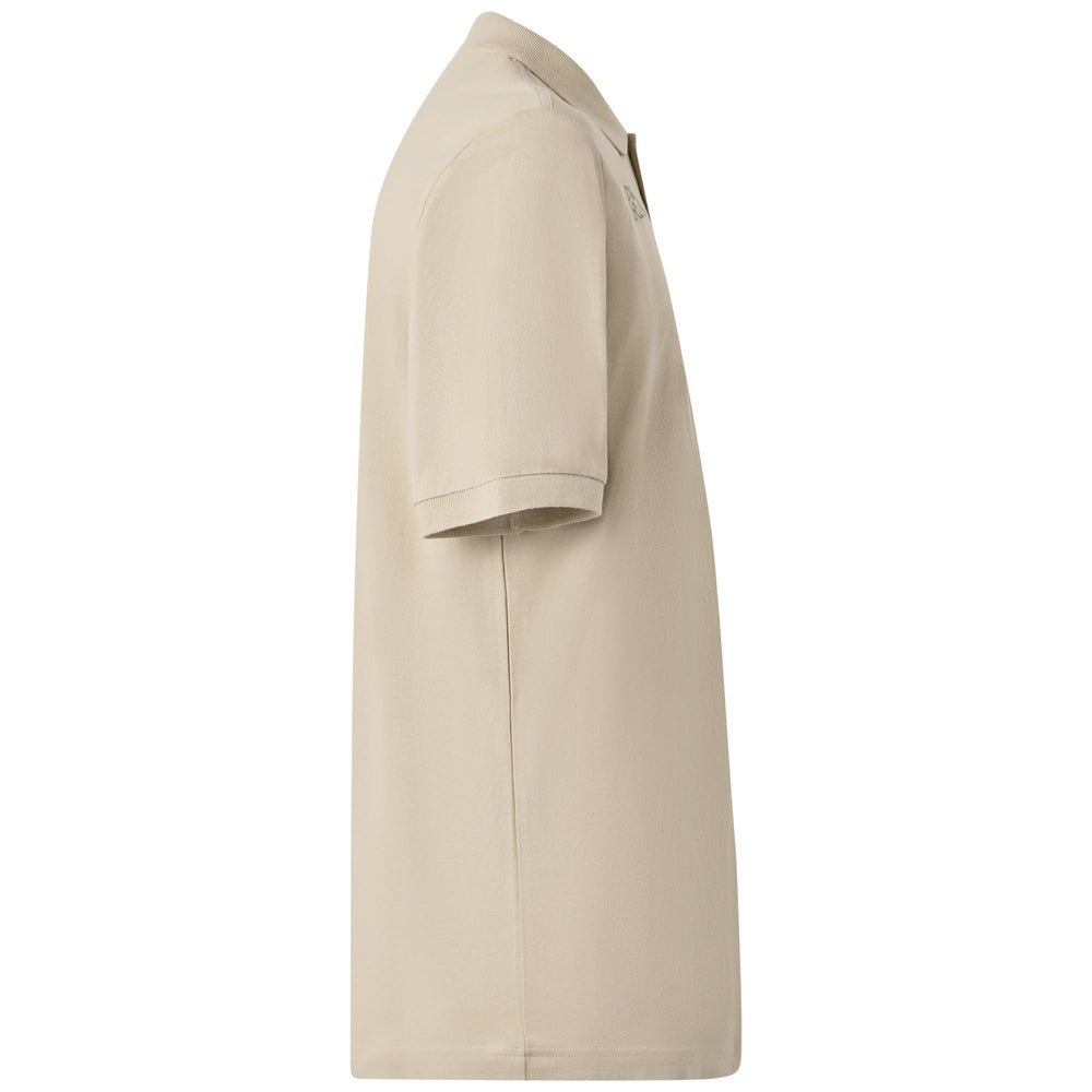 Beige Yellow Men's Cotton Polo Shirt with Logo 02