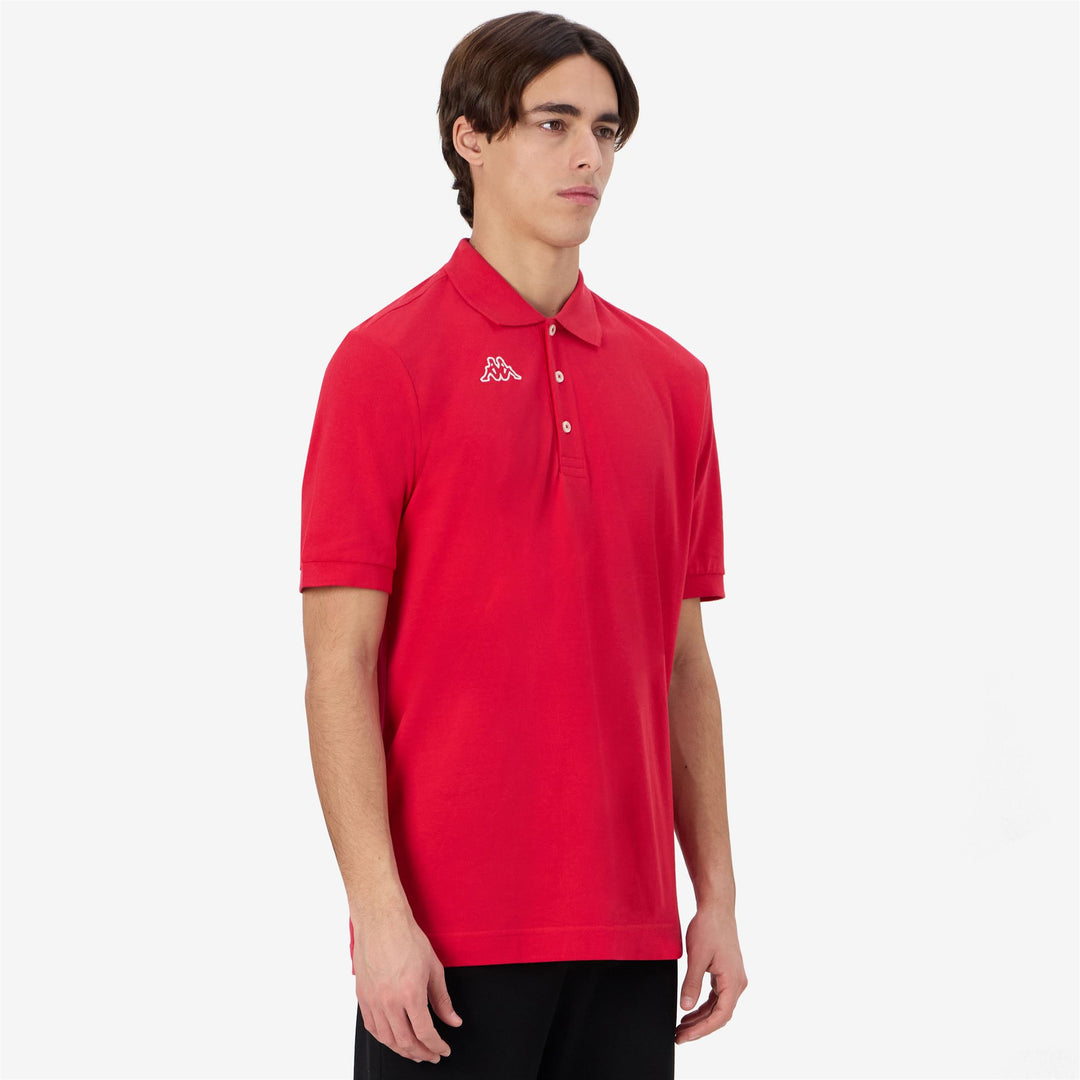 Red Men's Sportstyle Cotton Polo. main