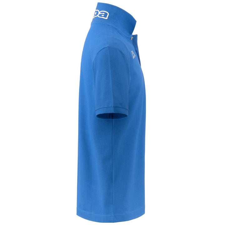 Polo Shirts Man LOGO  LIFE MSS Polo BLUE ROYAL-WHITE Dressed Front (jpg Rgb)	