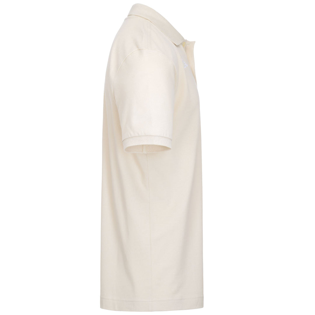 Polo beige pour homme, coupe classique, en coton. main