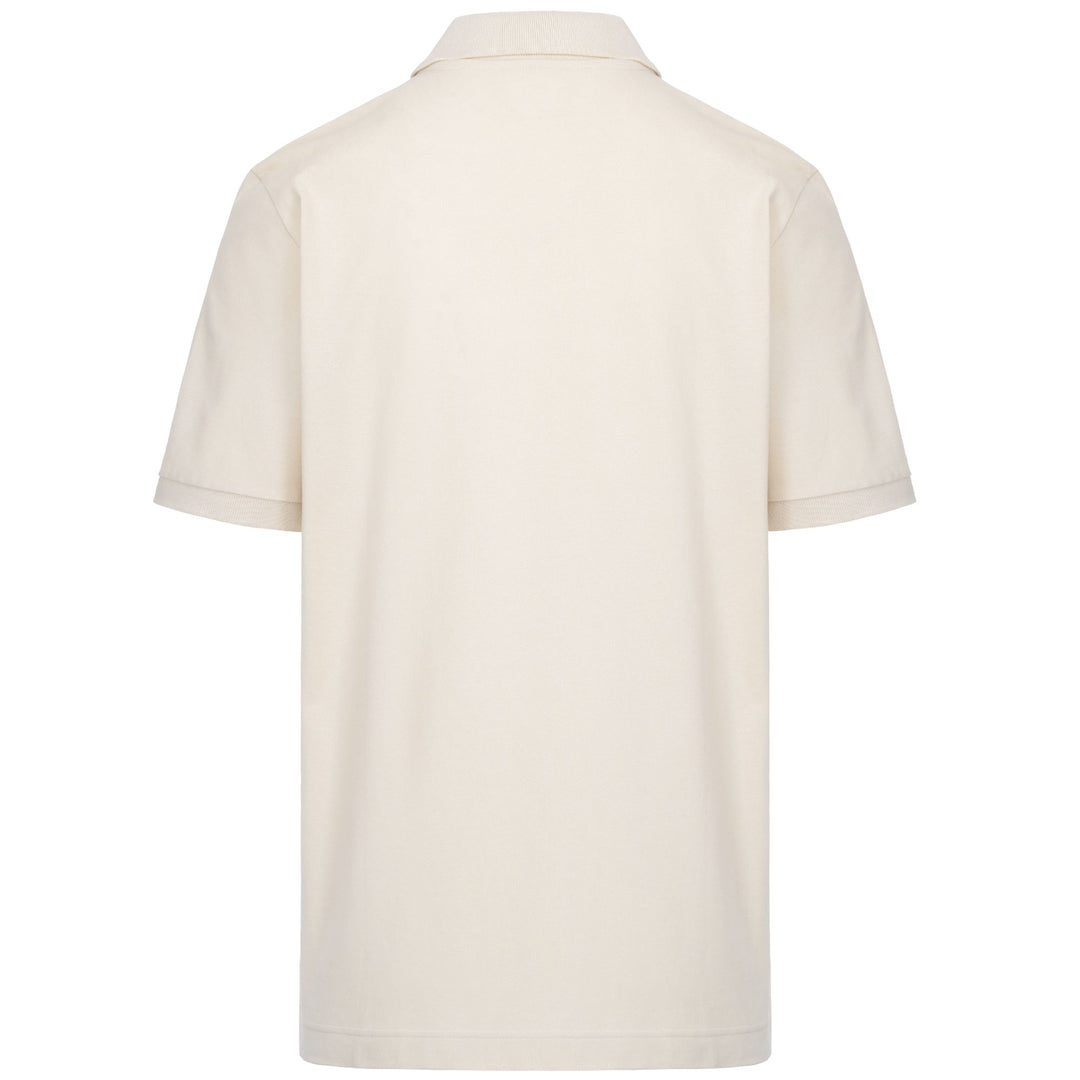 Polo beige pour homme, coupe classique, en coton. main