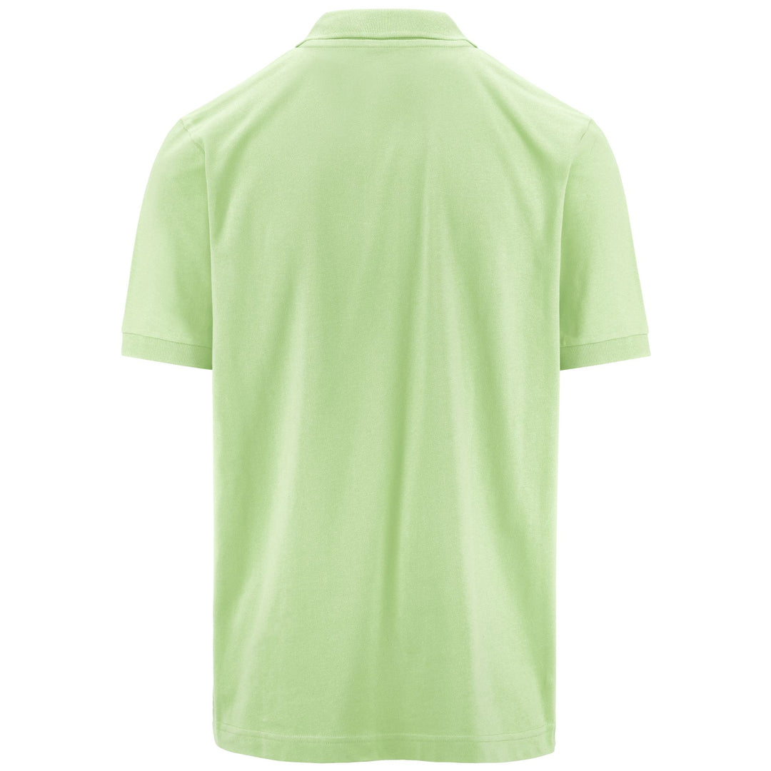 Polo Shirts Man LOGO  LIFE MSS Polo GREEN PISTACHIO Dressed Side (jpg Rgb)		