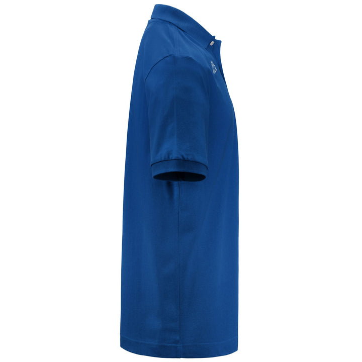 Polo Shirts Man LOGO  LIFE MSS Polo BLUE SAPPHIRE Dressed Front (jpg Rgb)	
