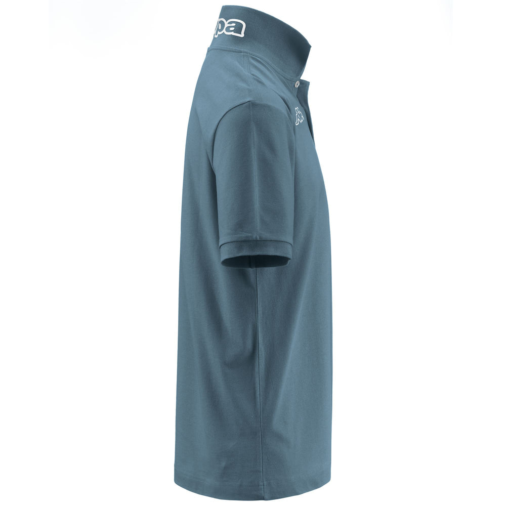 Polo Shirts Man LOGO  LIFE MSS Polo GREY ZINC Dressed Front (jpg Rgb)	