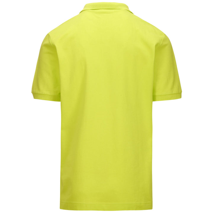 Polo Shirts Man LOGO  LIFE MSS Polo GREEN PRIMROSE Dressed Side (jpg Rgb)		