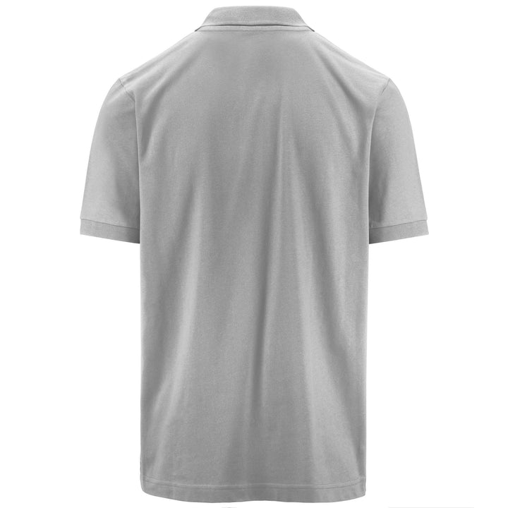 Polo Shirts Man LOGO  LIFE MSS Polo GREY LT Dressed Side (jpg Rgb)		