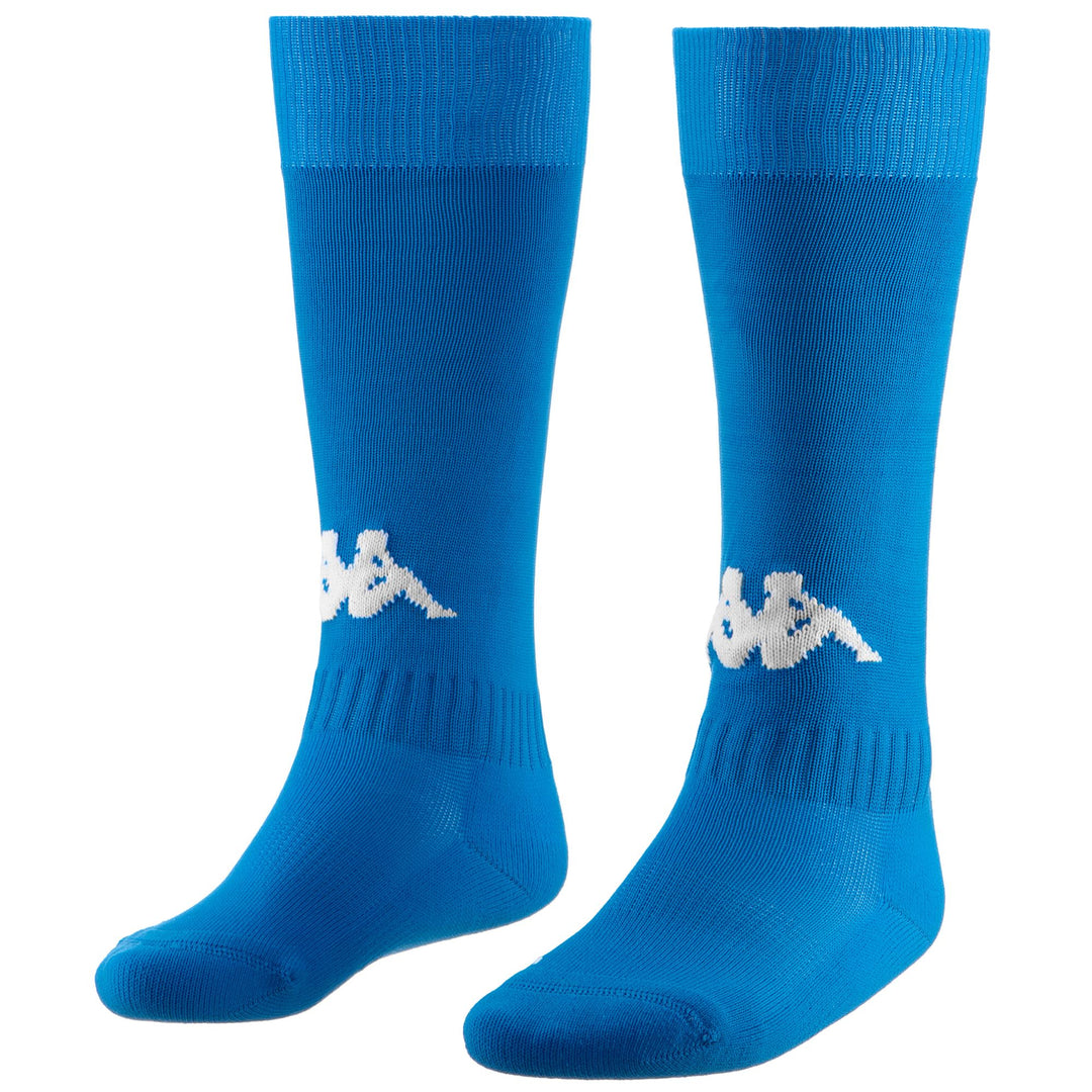 Calcetines de fútbol hasta la rodilla para hombre, color azul celeste, paquete de 3 01