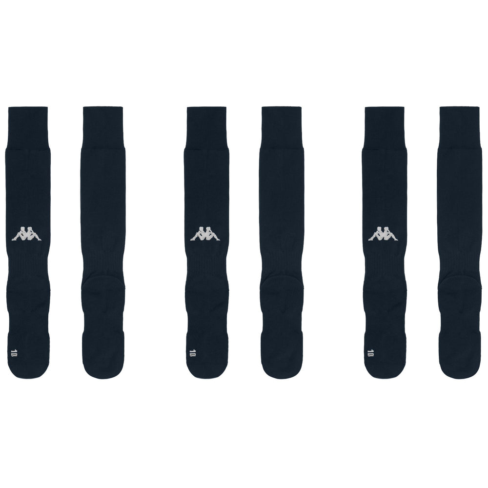 Calcetines de entrenamiento azules hasta la rodilla para hombre (paquete de 3) 02