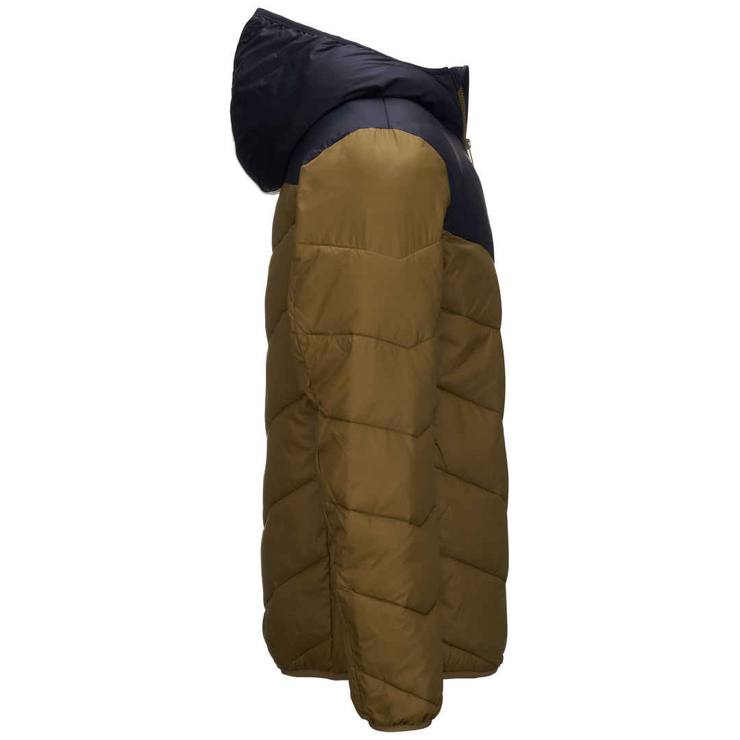 Chaqueta deportiva de calle verde militar para hombre con capucha y bolsillos main