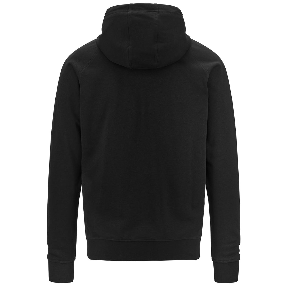 Black Men's Slim Fit Sportswear Full Zip Hoodie main