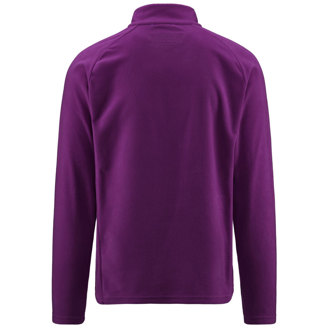 Violet Unisex Ski Fleece Jumper with Half Zip and Slim Fit main