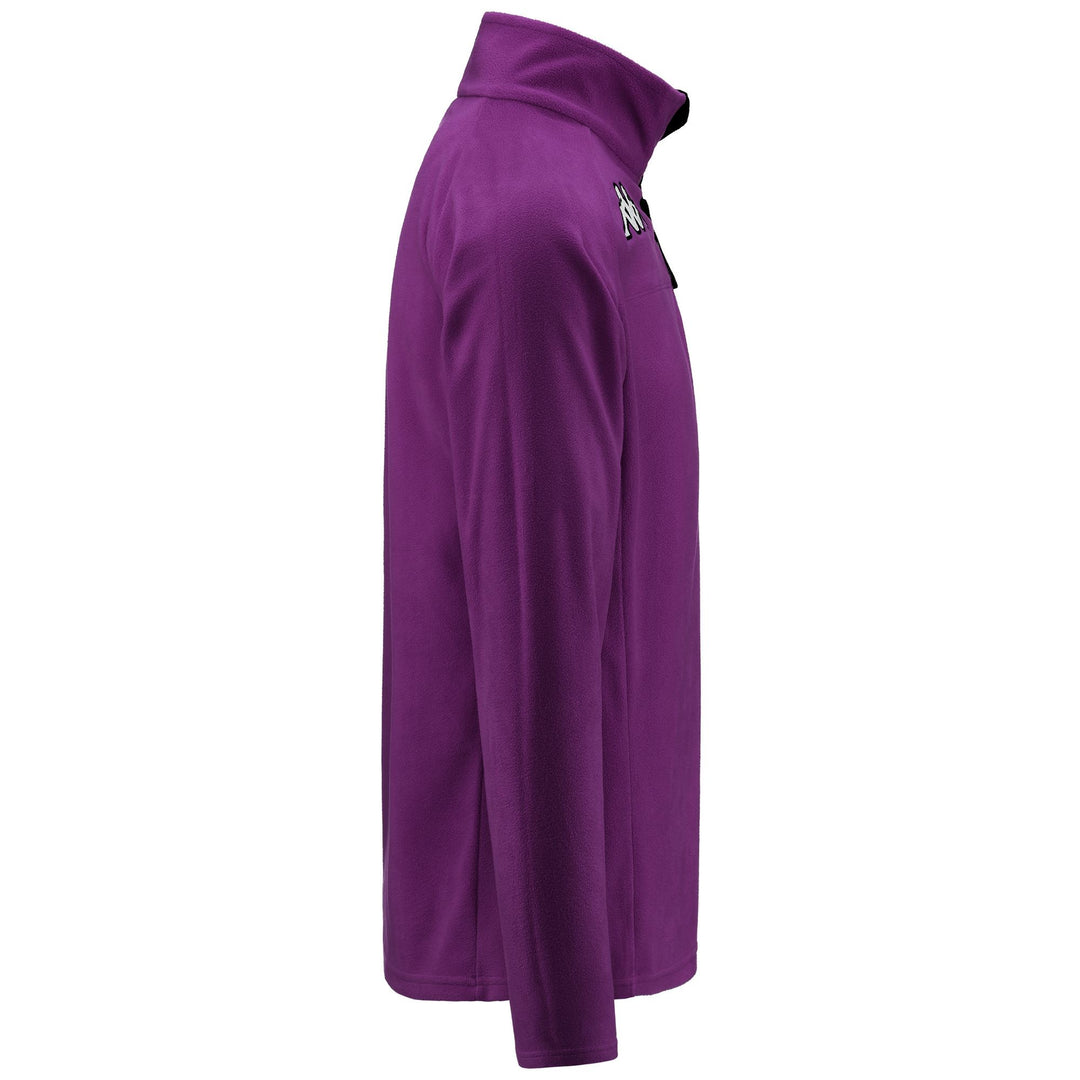Violet Unisex Ski Fleece Jumper with Half Zip and Slim Fit main