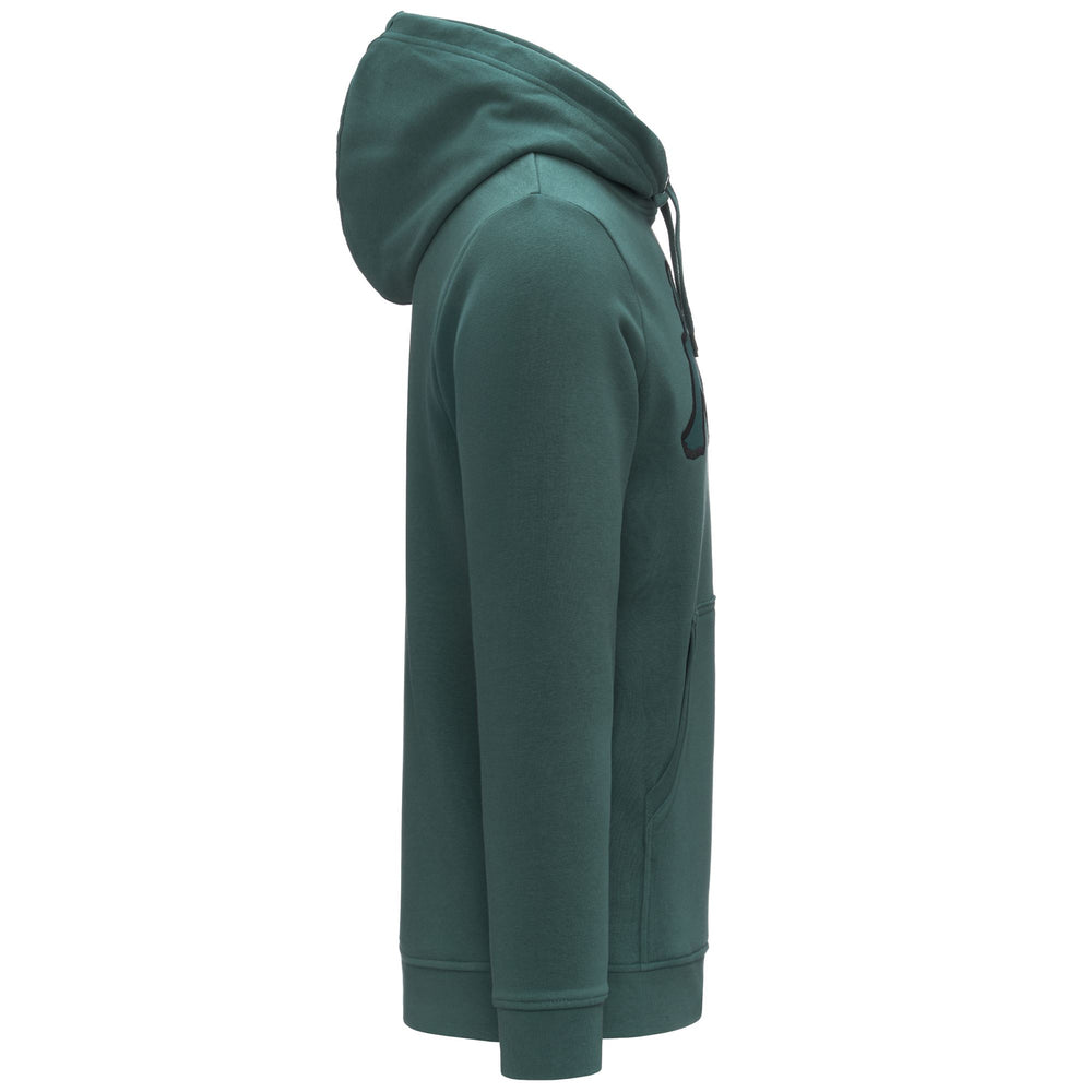 Green jasper Men's Fleece Hoodie with Kangaroo Pocket 02