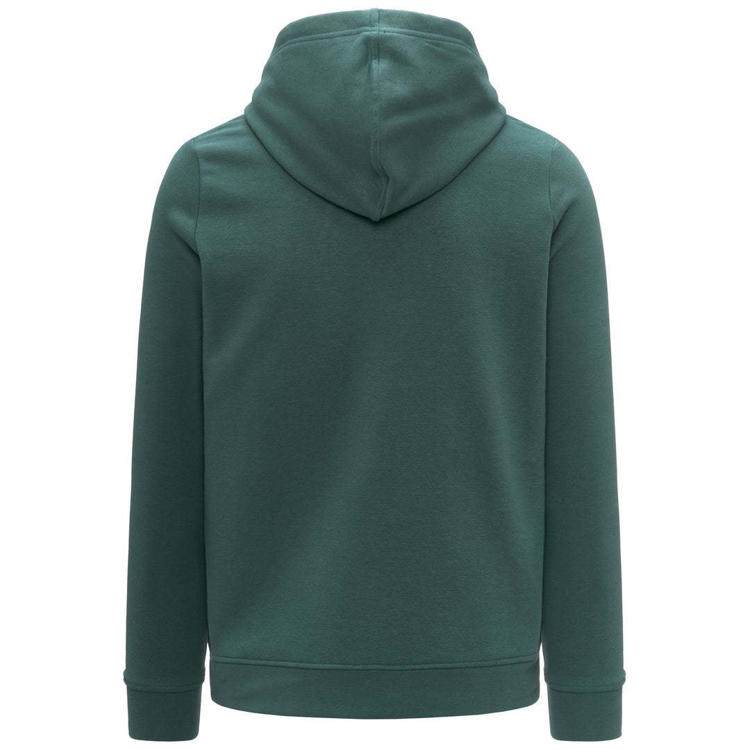 Green jasper Men's Fleece Hoodie with Kangaroo Pocket main