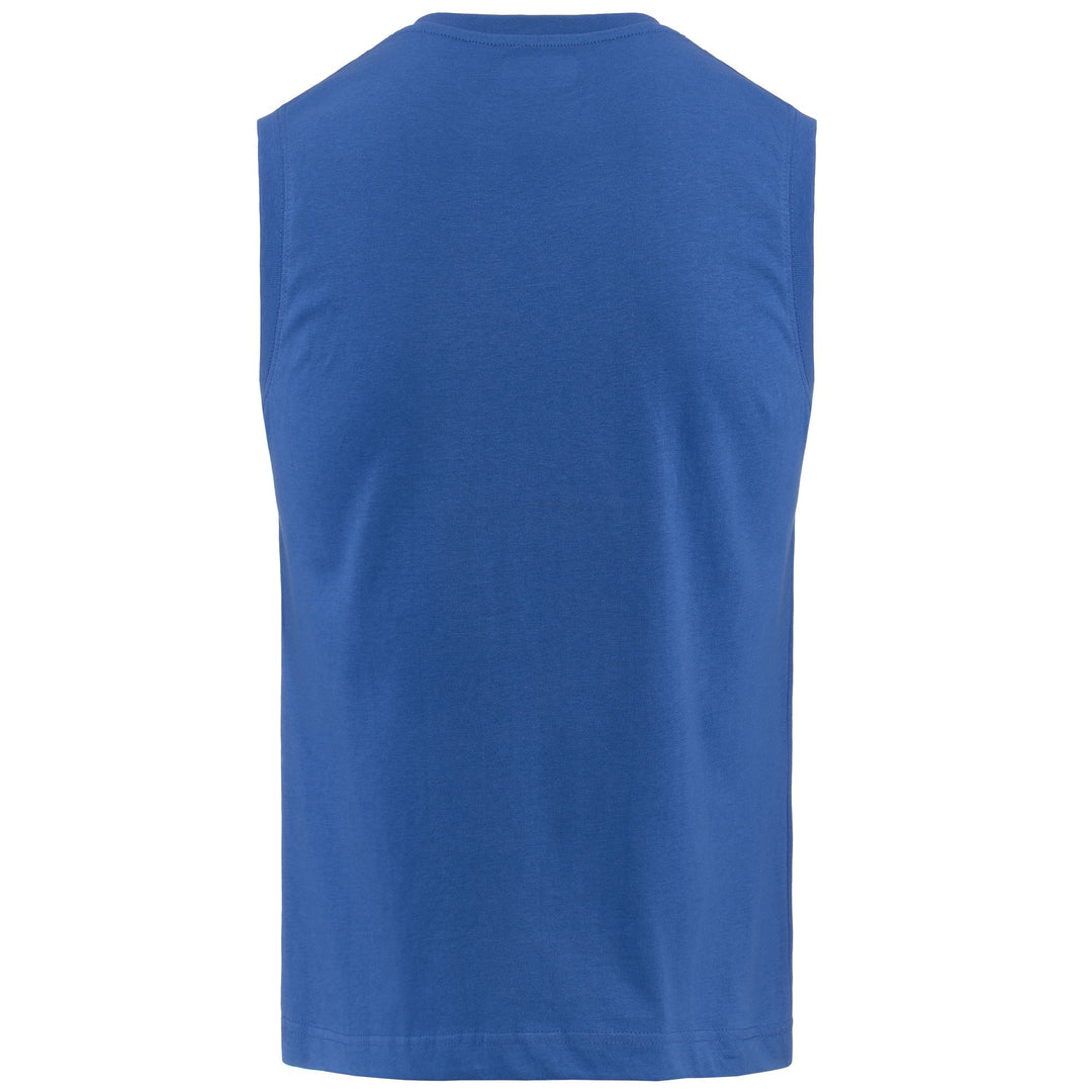 T-ShirtsTop Man LOGO DWAL T-Shirt BLUE SAPPHIRE - GREY MD MEL - WHITE Dressed Side (jpg Rgb)		