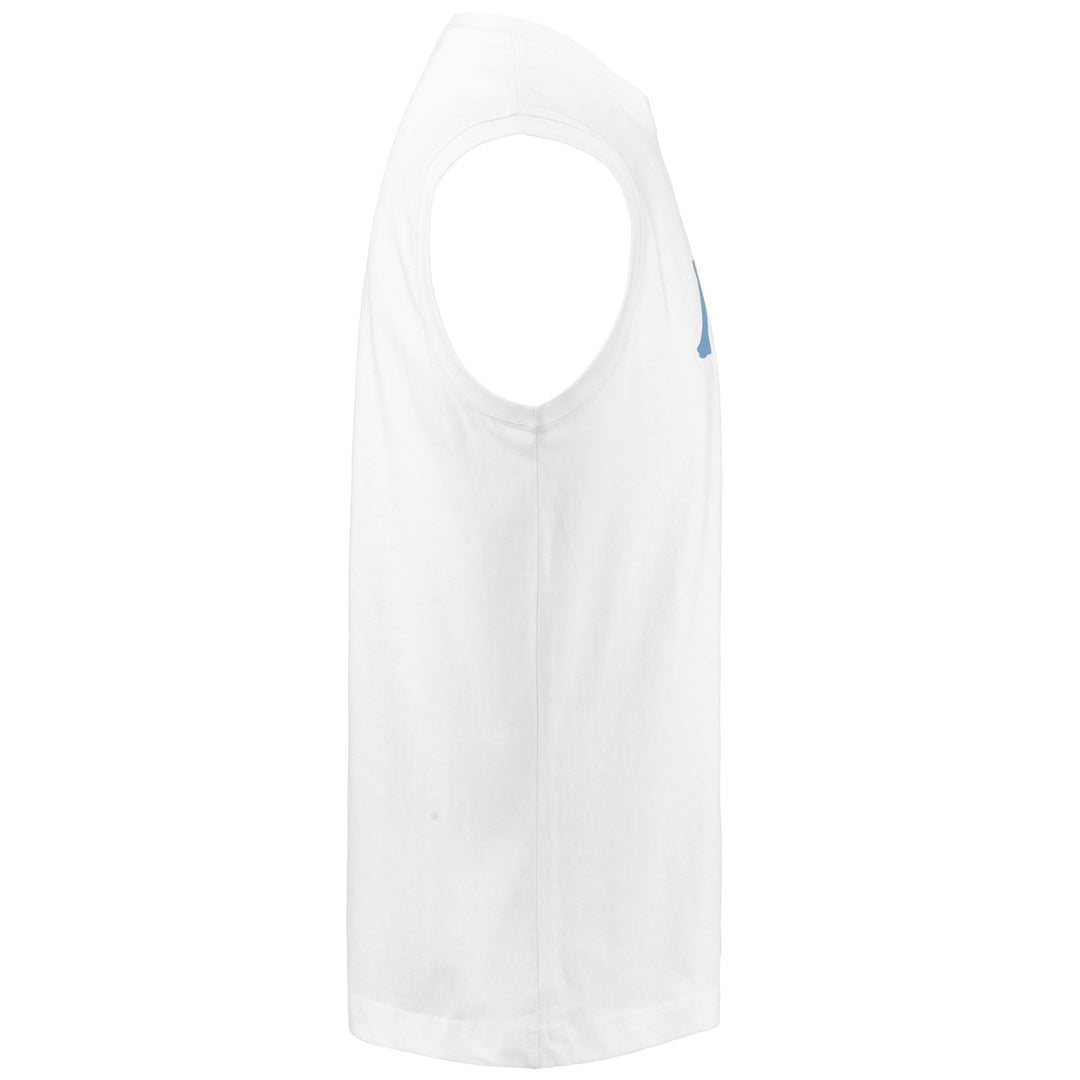 T-ShirtsTop Man LOGO DWAL T-Shirt WHITE - BLUE DUSK - WHITE Dressed Front (jpg Rgb)	