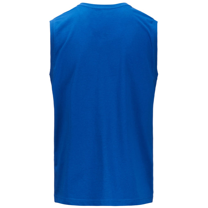 T-ShirtsTop Man LOGO DWAL T-Shirt BLUE CLASSIC - BLACK - WHITE Dressed Side (jpg Rgb)		