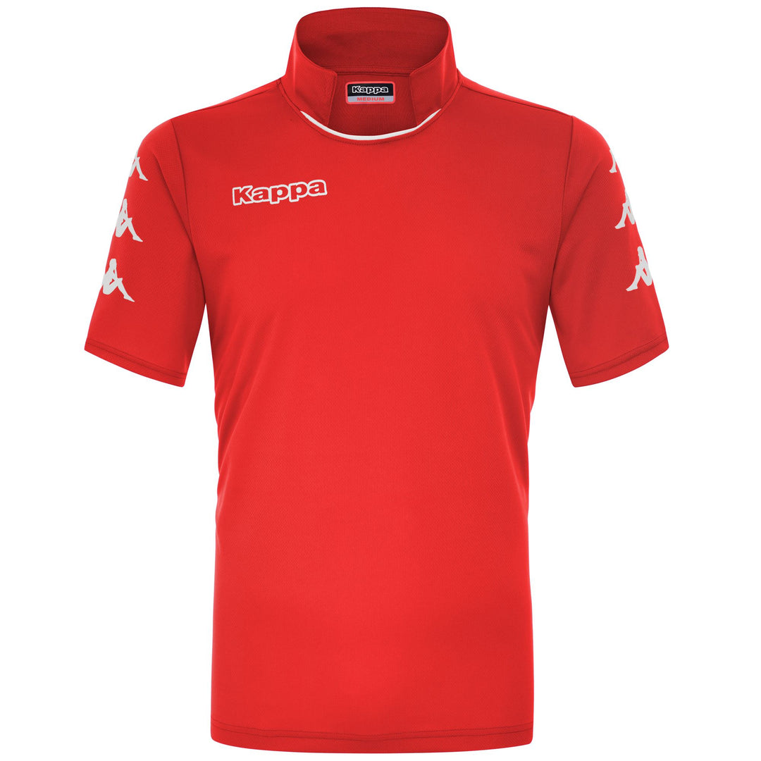 Red Men's Football Polo Shirt. 01